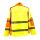 Sicherheits-Softshell-Jacke, entspricht EN ISO 20471/2013, wasserabweisend, atmungsaktiv, winddicht, gelb, Größe L