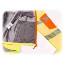 Sicherheits-Softshell-Jacke, entspricht EN ISO 20471/2013, wasserabweisend, atmungsaktiv, winddicht, gelb, Größe 2x XL