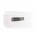 Schubladenschrank von Homestyle, 1 Schublade, 1 Fach mit Tür, Design skandinavisch, Grifflöcher, Höhe ca. 79 cm, weiß