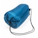 Schlafsack von Dunlop in Rechteck-Form, Herbergsschlafsack im schicken Design, leicht, komfortabel, blau