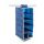 Schrank-Organizer aus Stoff für die Kleiderstange, Klettverschluss, 6 Fächer, Größe ca. 70 x 29 x 29 cm, Farbe Blau