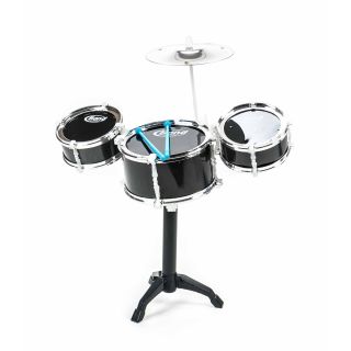 Schlagzeug / Drum-Set für Kinder von EDDY TOYs, 3 Trommeln, 1 Becken, 2 Sticks, Steckmontage, Größe ca. 47 x 40 x 24 cm