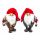 Weihnachtsmann / Nikolaus von Christmas Gifts, Laterne am Holzstab, Textil, Plüsch, Wichtel-Design, Höhe ca. 70 cm, 2 Modelle