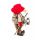 Weihnachtsmann / Nikolaus von Christmas Gifts, Laterne am Holzstab, Textil, Plüsch, Wichtel-Design, Höhe ca. 50 cm, Weihnachtsmann (Modell 2)