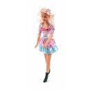 Modepuppen-Set von EDDY TOYs, Puppe mit Schuhen, besonders groß, Höhe ca. 62 cm, Haarfarbe Blond