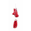 Mini-Boxhandschuhe von ALL Ride, witzig-sportliche Dekoration, Rückspiegel im Auto, Kunstleder, schlicht, Größe ca. 8,5 cm, Farbe Rot
