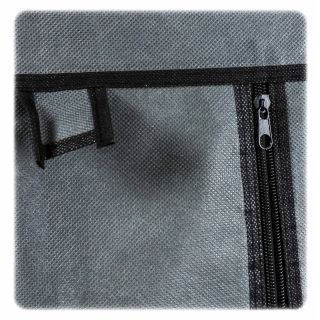 Faltkleiderschrank, 1 Kleiderstange, 6 Ablagen, werkzeuglose Montage, Größe 170 x 87 x 45 cm, Farbe Grau-Schwarz