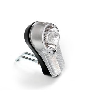 Fahrrad-Frontlicht und Reflektor von Bicycle Gear, 0,5 W Power LED, für den Verkehr zugelassen, Gabelhalterung, batteriebetrieben