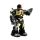 Roboter Actionfigur von EDDY TOYS, beweglich, mit Licht- und Tonfunktion, batteriebetrieben, Höhe ca. 19 cm, Farbe Schwarz