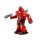 Roboter Actionfigur von EDDY TOYS, beweglich, mit Licht- und Tonfunktion, batteriebetrieben, Höhe ca. 19 cm, Farbe Rot