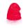 Weihnachtsfigur aus Acryl, Weihnachtsmütze, beleuchtet mit 8 LEDs, rot/weiß, Batteriebetrieb, Indoor, Höhe ca. 16 cm