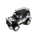 Spielzeug-Geländewagen von EDDY TOYs mit Friktionsantrieb, Länge ca. 30 cm, Farbe Schwarz