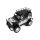 Spielzeug-Geländewagen von EDDY TOYs mit Friktionsantrieb, Länge ca. 30 cm, Farbe Schwarz