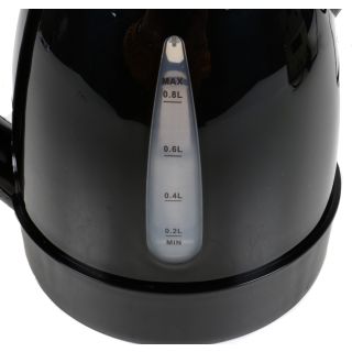 Elektrischer LKW-Wasserkocher von Dunlop für max. 0,8 L, mit Filter, Abschaltautomatik, 24 Volt 250 Watt, schwarz
