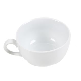 Tee/Kaffee-Set aus Porzellan, 475 ml, 2-teilig, weiß