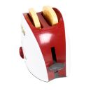Kinder Toaster, Spielzeug für die Kinderküche von EDDY TOYs, 3 Teile mit 2-Schlitz-Toaster und 2 x Toast, Kunststoff; manueller Betrieb