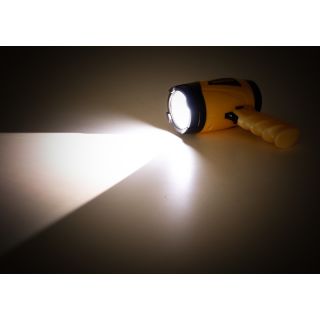 Handscheinwerfer von Stanley, 3W-LED-Lampe, Pistolengriff, An/Aus-Schalter, 3 Funktionen, LED-Anzeige bei Niedriger Betriebsspannung, Auslöserverriegelung, batteriebetrieben, 300 Lumen