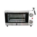 LKW Backofen 24 Volt 300 Watt, Reise Minibackofen, Drehschalter für Backen, Grillen oder Toasten, Timer mit Glocke, Edelstahl, Sicherheitsglas, Volumen 9 L, Kabel ca. 1,5 m