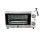 LKW Backofen 24 Volt 300 Watt, Reise Minibackofen, Drehschalter für Backen, Grillen oder Toasten, Timer mit Glocke, Edelstahl, Sicherheitsglas, Volumen 9 L, Kabel ca. 1,5 m