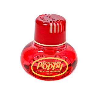 Original Poppy Lufterfrischer, mit Klebepad, Inhalt 150 ml, für Heim, LKW, PKW, Boot, Wohnmobil, Büro, Duftnote Kirsche