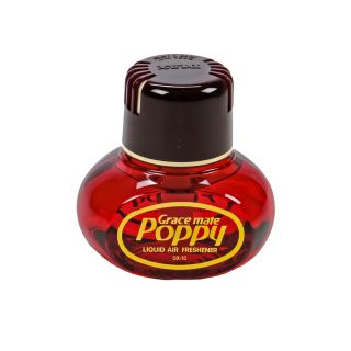 Original Poppy Lufterfrischer, mit Klebepad, Inhalt 150 ml, für Heim, LKW, PKW, Boot, Wohnmobil, Büro, Duftnote Hibiskus