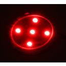 Original Poppy Lufterfrischer mit roter LED Beleuchtung 24 Volt, Duft Inhalt 150 ml, Duft Fresie