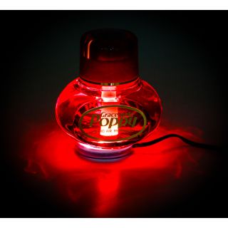 Original Poppy Lufterfrischer mit weißer LED Beleuchtung 24 Volt, Duft Inhalt 150 ml, Duft Hibiskus