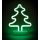 Neon LED-Weihnachtsbaum von ALL Ride, mit Ständer, doppelseitigem Klebepad, für LKW, PKW, Wohnmobil, Kabel mit Stecker für Zigarettenanzünderbuchse, 12-24 Volt, Höhe ca. 29,5 cm