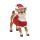 Rentier-Weihnachtsfigur mit Weihnachtsmütze und Pullover von Christmas Gifts, aus Polyresin, Advents- und Weihnachts-Deko, Indoor und Outdoor, frostfest, Höhe ca. 15,5 cm