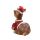 Rentier-Weihnachtsfigur mit Weihnachtsmütze und Pullover von Christmas Gifts, aus Polyresin, Advents- und Weihnachts-Deko, Indoor und Outdoor, frostfest, Höhe ca. 11,5 cm