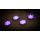 4 LED-Spotlichter Ø ca. 5,8 cm von Grundig, 20 Farben im Wechsel, 8 Dimmerstufen, 19 verschiedene Licht-Modi, mit 12V DC-Netzteil, extra langes Kabel, und Befestigungs-Pads