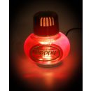 Original Poppy Lufterfrischer mit LED-Beleuchtung, 12/24 Volt, 5 LEDs 7 Farben Farbwechsel mit Dimmfunktion, Duft Vanille Inhalt 150 ml, für LKW, PKW, Boot, Wohnmobil