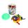 500 Stück Wasserbomben für Kinder und junggebliebene Erwachsene, Luftballons in rot, orange, gelb, blau, weiß, violett und grün im Behälter mit Tragegriff
