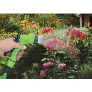 Gartenschlauch, Flexibler Wasserschlauch dehnbar bis max. 30 m, Flexischlauch mit 7 Funktionen