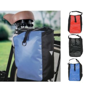 Fahrradtasche für Gepäckträger, mit extra Fach, reflektierendes Stoffdreieck an der Seite, umrüstbar zur Schultertasche, wasserfest, lieferbar in 3 Farben
