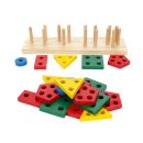 Holz Steckspielzeug für Kleinkinder, 20 Teile plus...