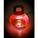 Original Poppy Lufterfrischer mit LED-Beleuchtung, 5 Volt USB-Stecker, 5 LEDs 7 Farben Farbwechsel, Duft Vanille Inhalt 150 ml, für LKW, PKW, Boot, Wohnmobil