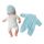 Babypuppe mit Sprachfunktionen, Spielzeug Puppe Softkörper, Batteriebetrieb, Größe ca. 31 cm, Farbe blau