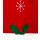 1x Weihnachtssitzbezug, weihnachtliche Stuhlhusse aus Filz in Form einer Weihnachtsmütze mit Bommel, Sternen, Stechpalmenblätter mit roten Beeren