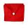 1x Weihnachtssitzbezug, weihnachtliche Stuhlhusse aus Filz in Form einer Weihnachtsmütze mit Bommel, Sternen, Stechpalmenblätter mit roten Beeren