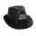 Party-Hut für Silvester für Frauen und Männer, mit glitzernden Pailletten und  Happy New Year-Logo, Größe  58, Farbe schwarz