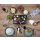 Raclette-Grill für 8 Personen, geriffelte Grillplatte, Antihaftbeschichtung, Temperaturregler, Kontrollleuchte schwarz, Größe 37 x 16 x 24 cm, 1200-1400W