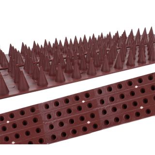Vogelabwehr-Streifen, 4 flexible Streifen mit je 4 x 20 Spikes, Hart-Kunststoff, Länge ca. 2 Meter