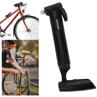 Mini-Fahrradpumpe, kompakte Luftpumpe mit Schnellhalterung und  2 Bänder zum Festklippen plus Adapter, tragbar, für Fahrrad, Rennrad und Mountainbike, Ball