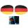 Fan-Artikel Auto Außenspiegel Bezug im 2-er Set in Universalgröße für PKW, in den Farben der Deutschland-Flagge schwarz-rot-gold, wiederverwendbar, waschbar