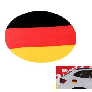 Fan-Artikel Tankdeckel-Bezug in Universalgröße für PKW, in den Farben der Deutschland-Flagge schwarz-rot-gold, wiederverwendbar