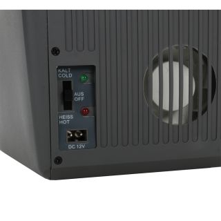 Thermoelektrische Kühlbox TCX-07 für Unterwegs, kühlt bis zu 25°C unter Aussentemperatur, erhitzt bis zu +65°C, Energiesparmodus, Tragegurt, Vol. 7 L, Auto 12 V und Netzkabel plus Adapter für 230 V/AC