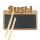 Sushi-Servierset, Serviertafel aus Schiefer im dekorativen Bambusrand, 2 paar Essstäbchen aus Bambus, Größe (BxT) ca. 25 x 18 cm, Essstäbchen (L) ca. 24 cm