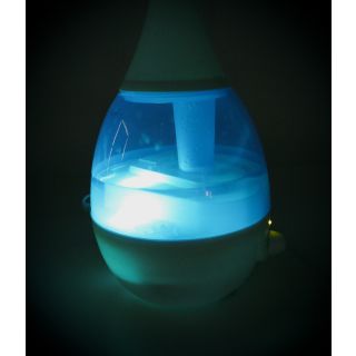Luftbefeuchter mit 7 LEDs im Farbwechsel, max. 2,7 Liter Wasser, Automatik-Abschaltung, für gesundes Raumklima, stufenloser Wasserdampf von 0 - 25 W, für 20 - 35 qm, 100 - 240V