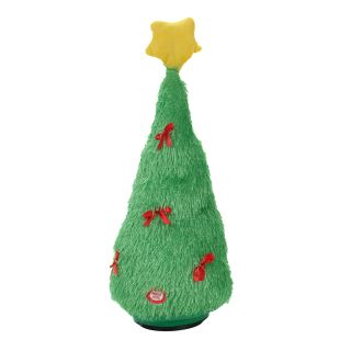 Weihnachtsbaum mit LEDs im Farbwechsel der auf Knopfdruck aufleuchtet, - Dancing around the Christmas Tree - spielt dabei schnell rotiert